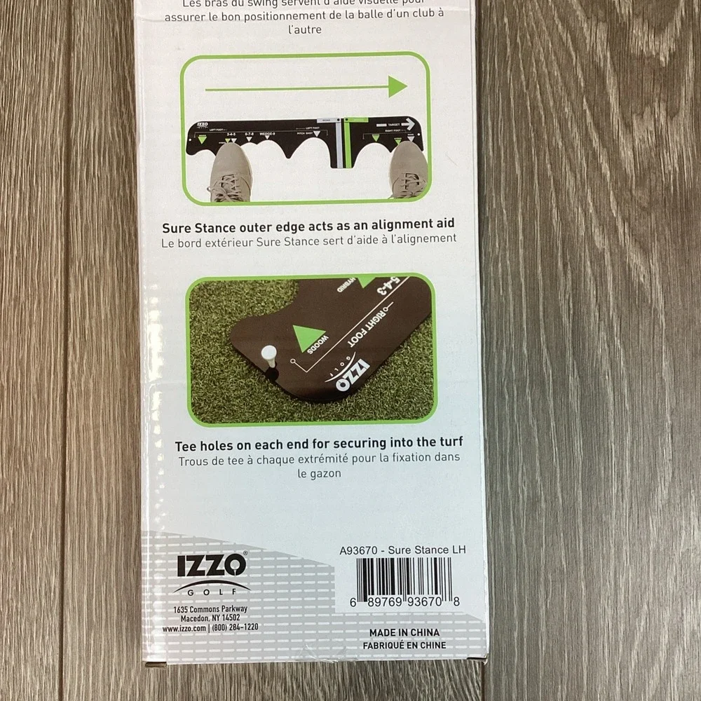 IZZO GOLF ' SURE STANCE '‎ BALL POSITION TRAINER ' LEFT HANDED ' GOLF TRAINER